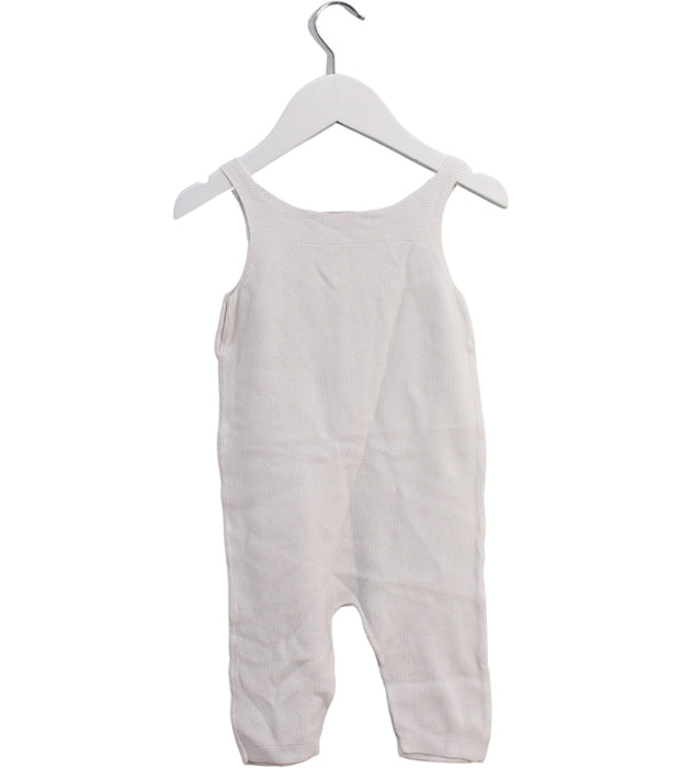 A White Sleeveless Jumpsuits from Bonpoint in size 3-6M for girl. (Back View)