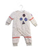 A White Long Sleeve Jumpsuits from CIGOGNE Bébé in size 0-3M for girl. (Front View)