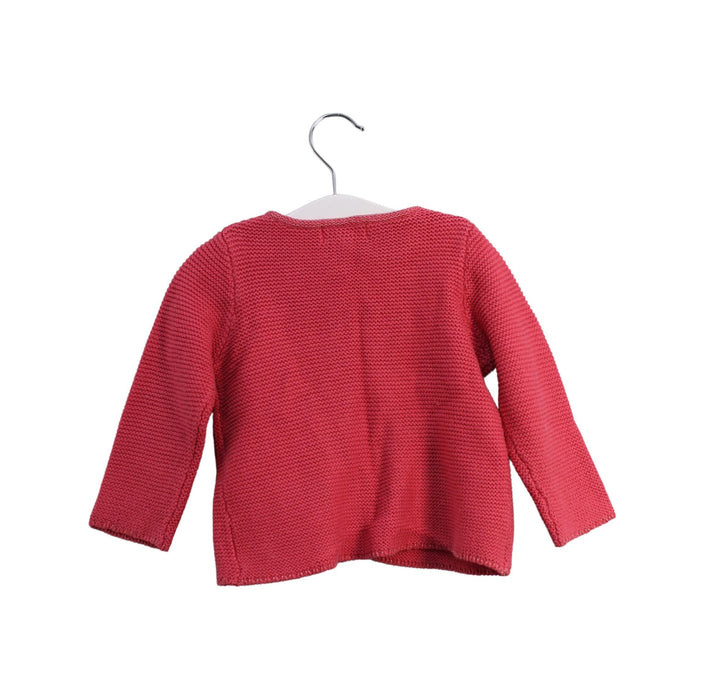 A Pink Cardigans from DPAM in size 6-12M for girl. (Back View)