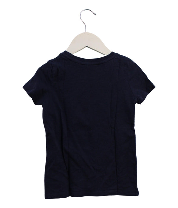 A Navy Short Sleeve T Shirts from Seed in size 3T for boy. (Back View)
