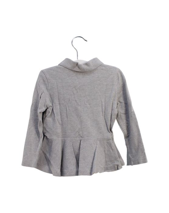 A Grey Long Sleeve Polos from Ralph Lauren in size 2T for girl. (Back View)
