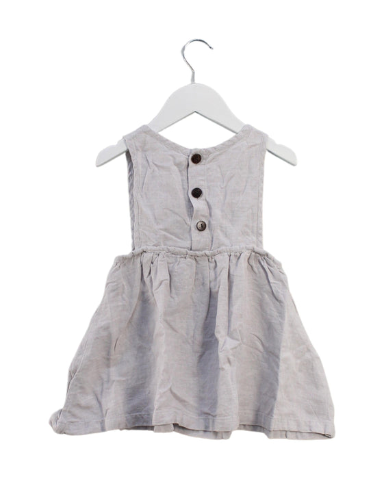 A Grey Sleeveless Dresses from Daughter in size 2T for girl. (Back View)