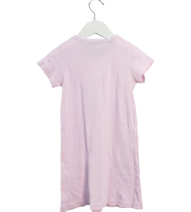 A Pink Nightgowns from Petit Bateau in size 4T for girl. (Back View)