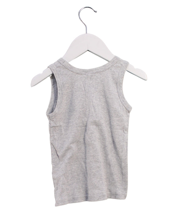 A Grey Sleeveless Tops from Petit Bateau in size 3T for boy. (Back View)