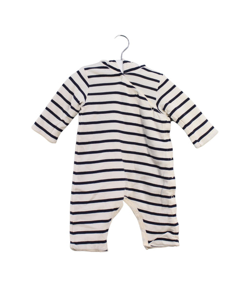 A Ivory Long Sleeve Jumpsuits from Petit Bateau in size 0-3M for girl. (Front View)