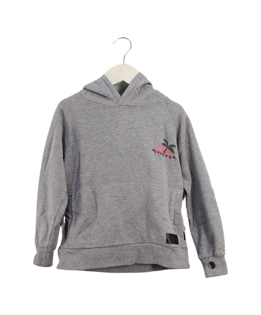 A Grey Hooded Sweatshirts from Munster in size 4T for boy. (Front View)