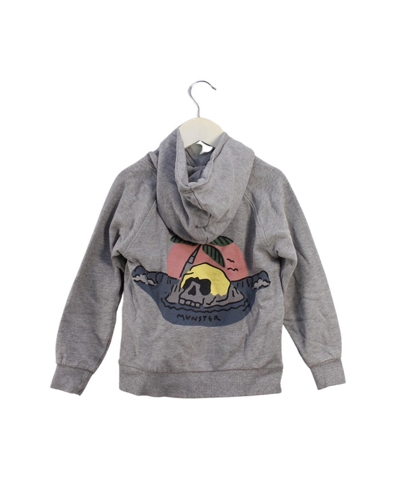 A Grey Hooded Sweatshirts from Munster in size 4T for boy. (Back View)