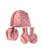 A Pink Beanies from Oeuf in size 0-3M for girl. (Front View)