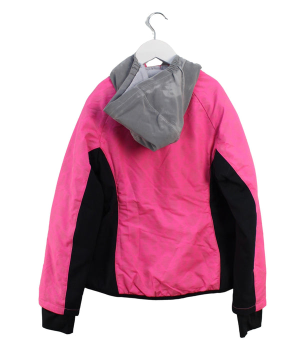 A Pink Lightweight Jackets from Nike in size 10Y for girl. (Back View)