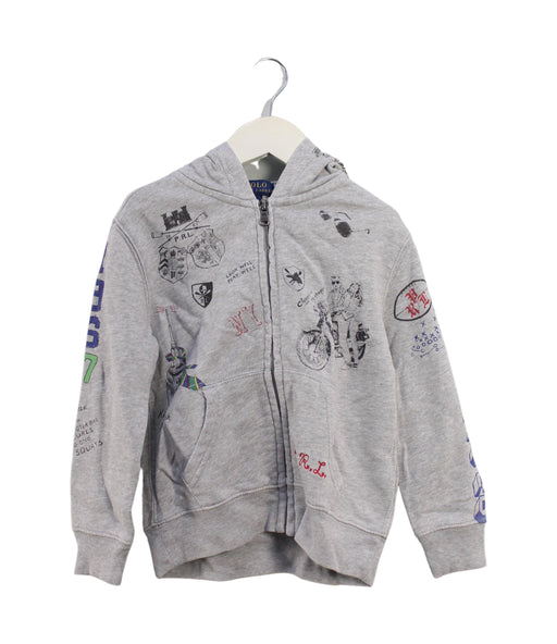 A Grey Lightweight Jackets from Polo Ralph Lauren in size 4T for boy. (Front View)