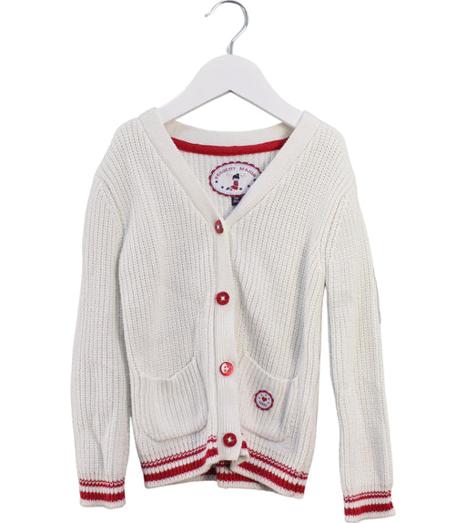 A White Cardigans from Sergent Major in size 4T for girl. (Front View)