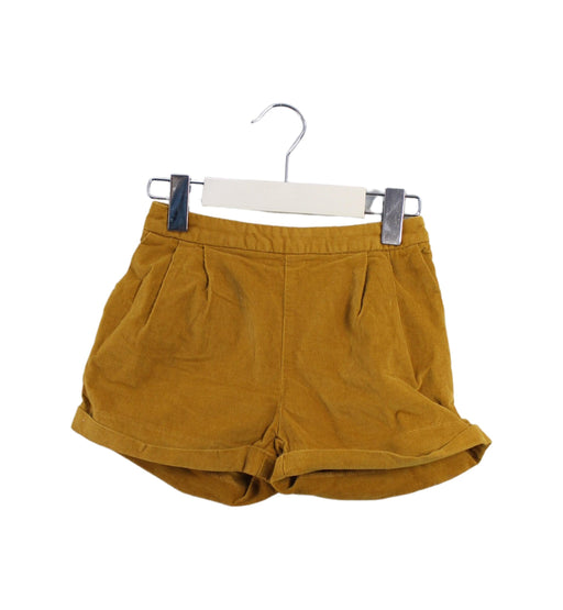 A Yellow Shorts from Jacadi in size 6T for girl. (Front View)