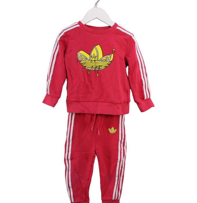 A Pink Pants Sets from Adidas in size 18-24M for girl. (Front View)