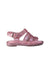 A Pink Flats from Mini Melissa in size 18-24M for girl. (Back View)