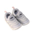 A Grey Slip Ons from Nike in size 4T for girl. (Front View)