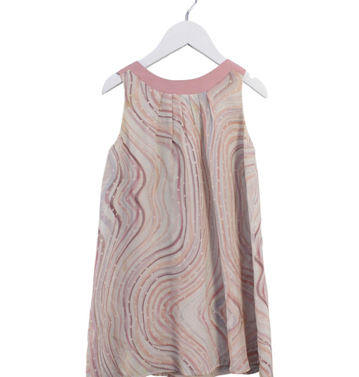 A Pink Sleeveless Dresses from Paul Smith in size 5T for girl. (Front View)