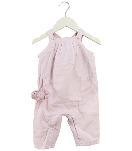 A Pink Sleeveless Jumpsuits from The Little White Company in size 6-12M for girl. (Front View)