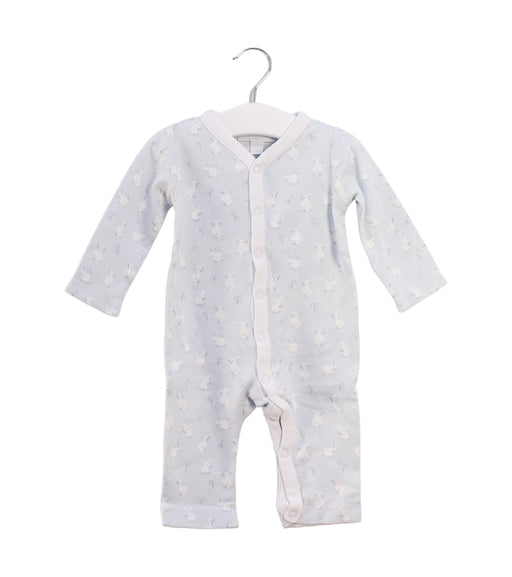 A Blue Long Sleeve Jumpsuits from The Little White Company in size 3-6M for boy. (Front View)
