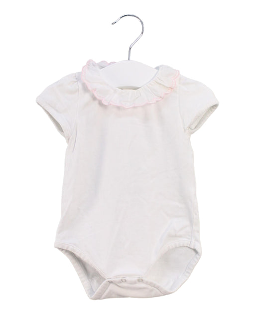 A White Short Sleeve Bodysuits from Confiture in size 3-6M for girl. (Front View)