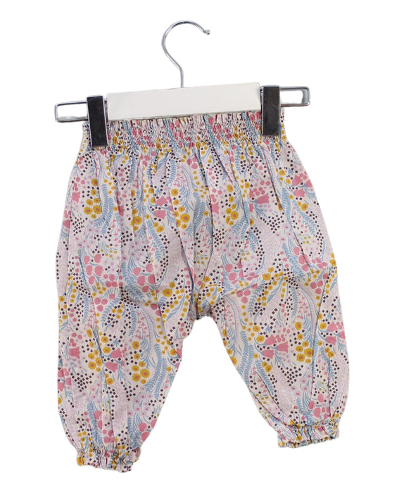 A Pink Casual Pants from Olivier London in size 6-12M for girl. (Back View)