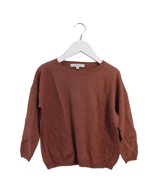 A Brown Knit Sweaters from Caramel Baby & Child in size 4T for girl. (Front View)