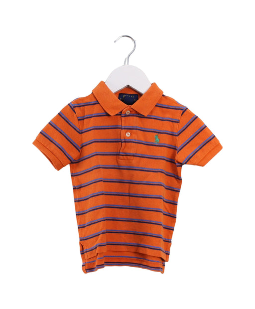 A Orange Short Sleeve Polos from Polo Ralph Lauren in size 12-18M for boy. (Front View)