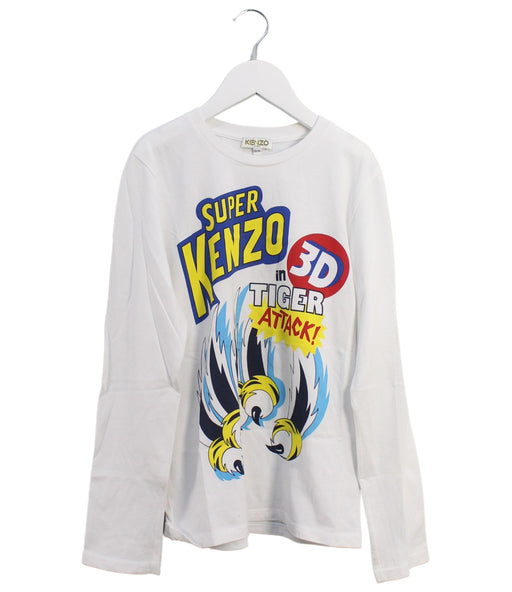 A White Long Sleeve Tops from Kenzo in size 10Y for boy. (Front View)