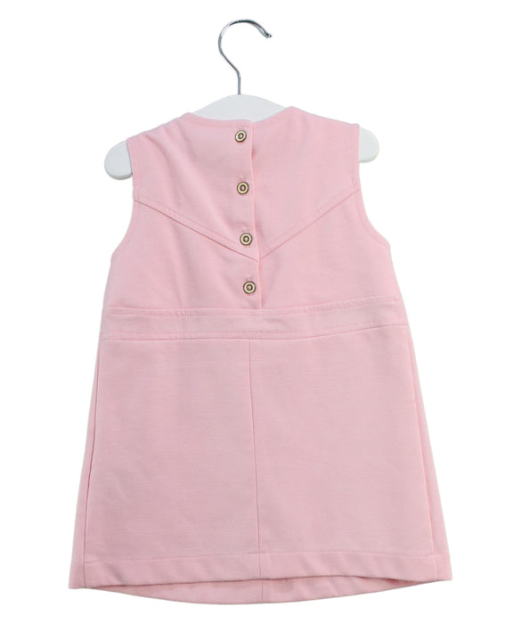 A Pink Sleeveless Dresses from Tommy Hilfiger in size 12-18M for girl. (Back View)