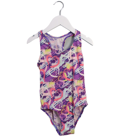 A Purple Swimsuits from TYR in size 8Y for girl. (Front View)