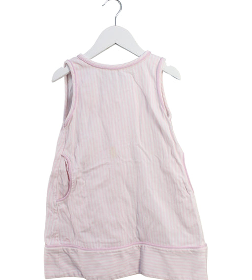 A Pink Sleeveless Dresses from Chateau de Sable in size 3T for girl. (Front View)
