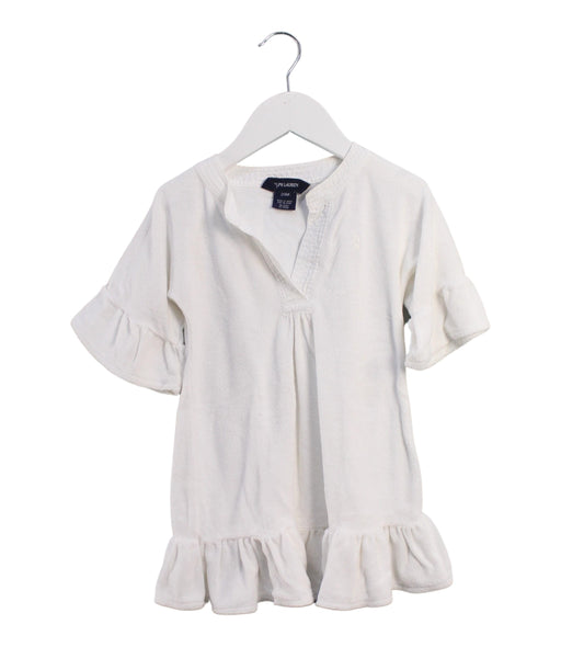 A White Short Sleeve Dresses from Ralph Lauren in size 18-24M for girl. (Front View)