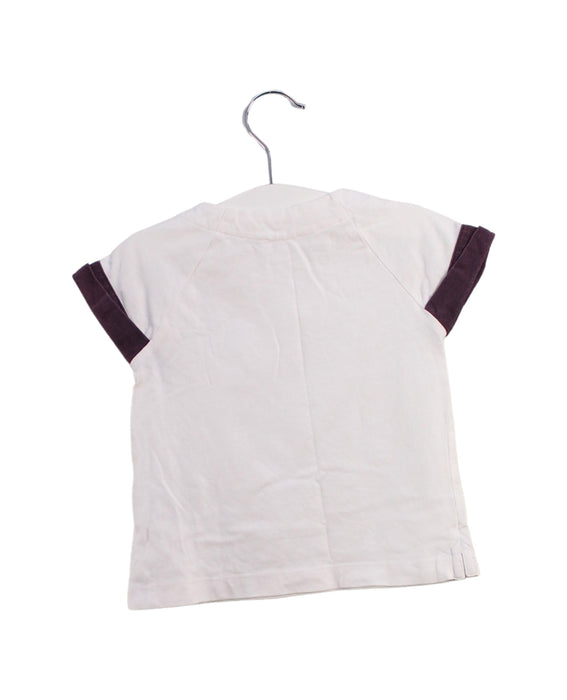 A White Short Sleeve T Shirts from Jacadi in size 12-18M for girl. (Back View)