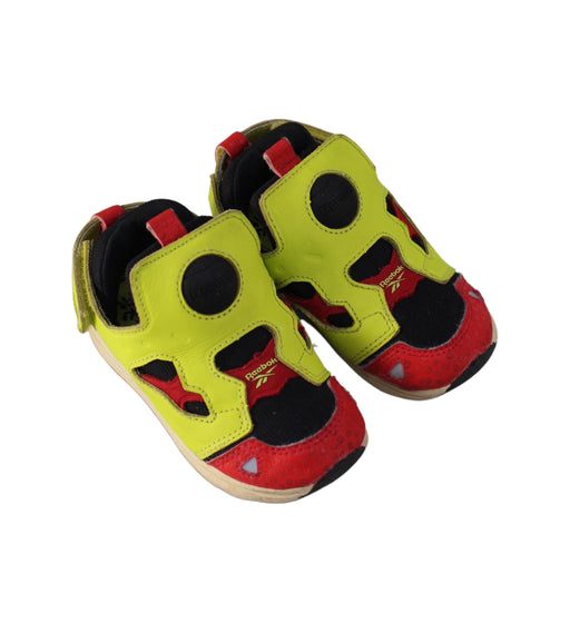 A Yellow Sneakers from Reebok in size 18-24M for boy. (Front View)