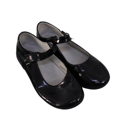 A Black Flats from Paralleibee in size 10Y for girl. (Front View)