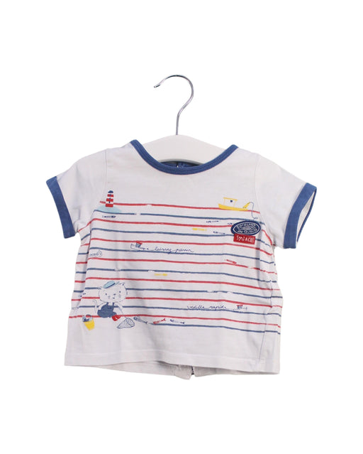 A White Short Sleeve T Shirts from Sergent Major in size 6-12M for boy. (Front View)