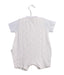 A White Short Sleeve Rompers from Mides in size 0-3M for boy. (Back View)