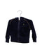 A Navy Zippered Sweatshirts from Ralph Lauren in size 6-12M for girl. (Front View)