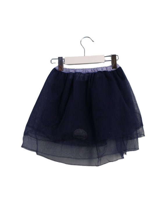 A Navy Tulle Skirts from Wafflish Waffle in size 12-18M for girl. (Back View)
