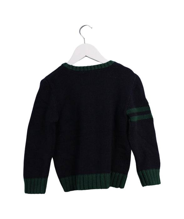 A Navy Knit Sweaters from Polo Ralph Lauren in size 4T for boy. (Back View)