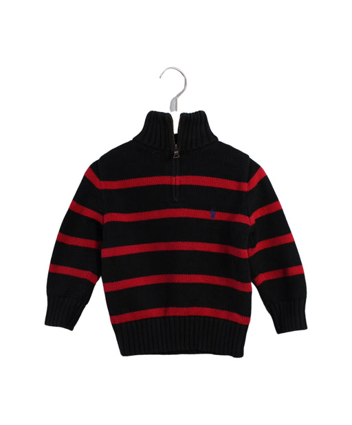 A Black Knit Sweaters from Polo Ralph Lauren in size 3T for boy. (Front View)