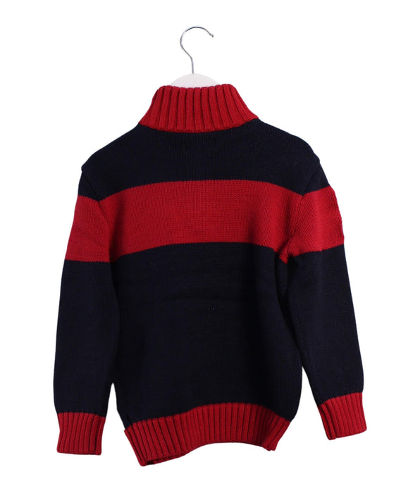 A Navy Knit Sweaters from Polo Ralph Lauren in size 5T for boy. (Back View)