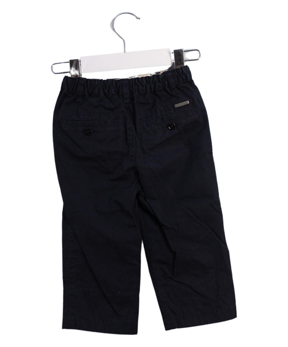 A Black Casual Pants from Burberry in size 6-12M for boy. (Back View)