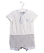 A White Short Sleeve Rompers from The Little White Company in size 6-12M for boy. (Front View)