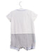 A White Short Sleeve Rompers from The Little White Company in size 6-12M for boy. (Back View)