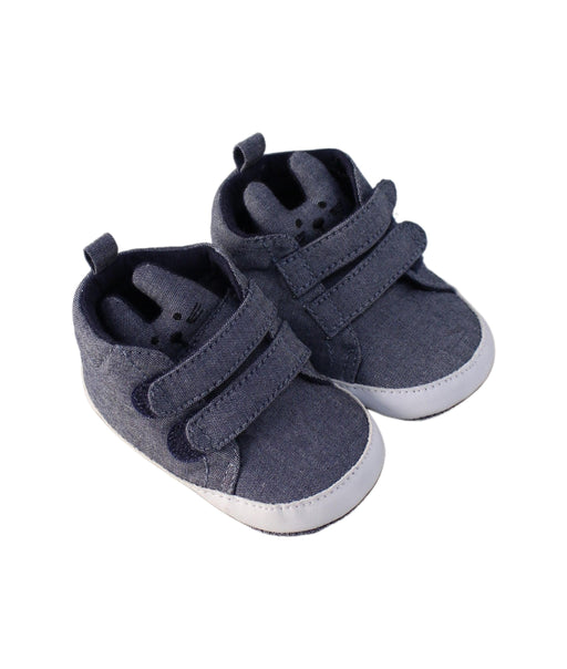 A Blue Sneakers from Seed in size 3-6M for boy. (Front View)