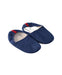 A Blue Slippers from The Little White Company in size 7Y for boy. (Front View)