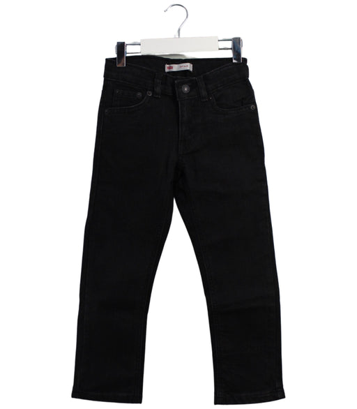 A Black Jeans from Levi's in size 6T for boy. (Front View)