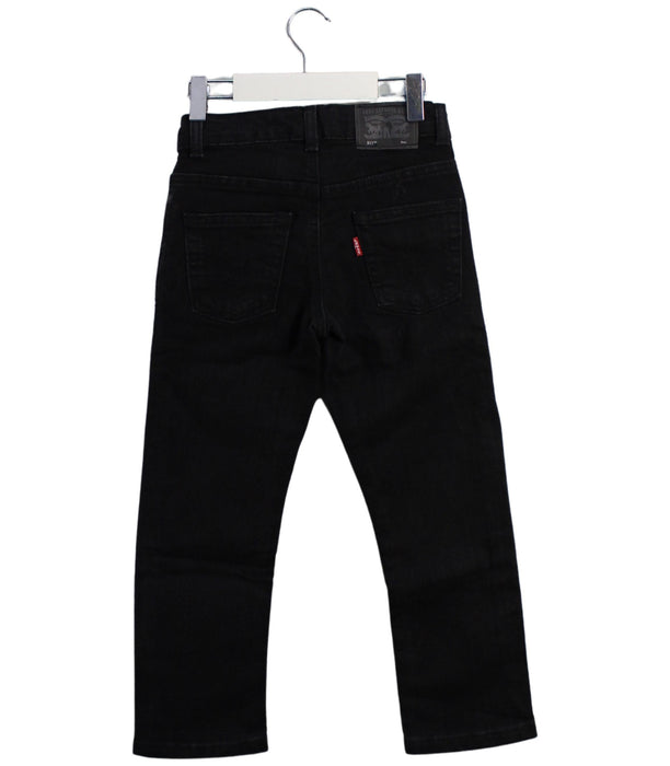 A Black Jeans from Levi's in size 6T for boy. (Back View)