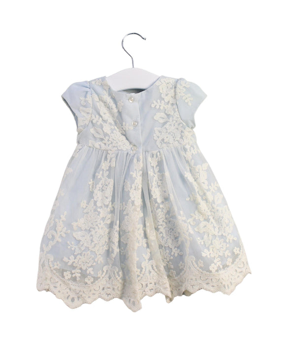 A Blue Short Sleeve Dresses from Pippa & Julie in size 6-12M for girl. (Back View)