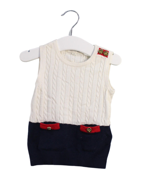 A White Sweater Vests from Nicholas & Bears in size 12-18M for boy. (Front View)